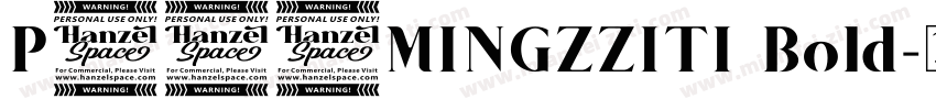 P103MINGZZITI Bold字体转换